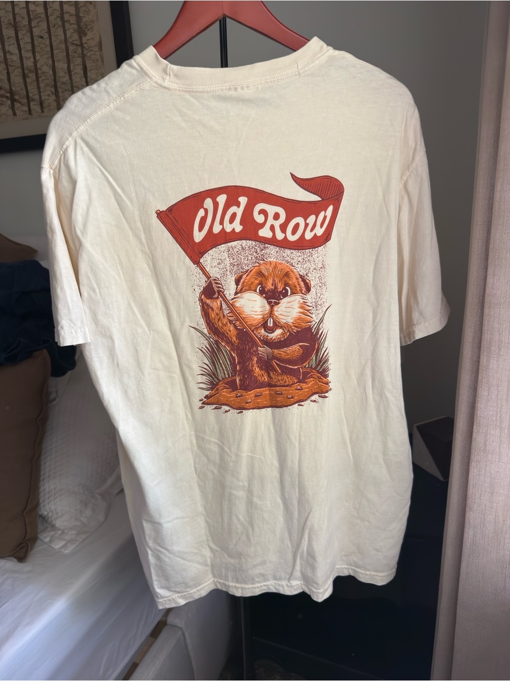 Old Row Cream Graphic Short-Sleeve Tee